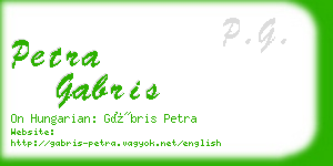 petra gabris business card